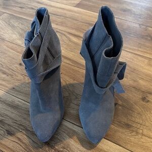 Nine West Charcoal Ankle Booties